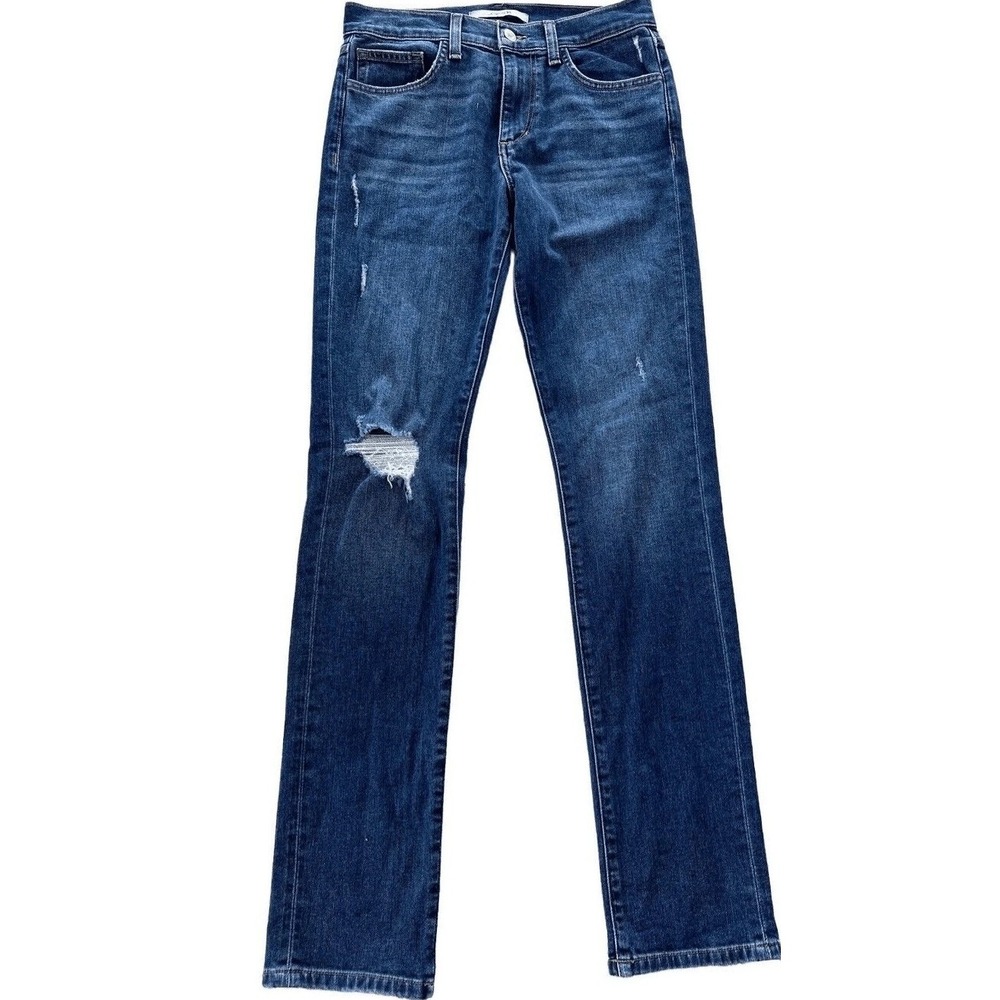 Joes Jeans Straight Leg Mens Asher 28x33 Dark Wash Distressed Denim Stretch